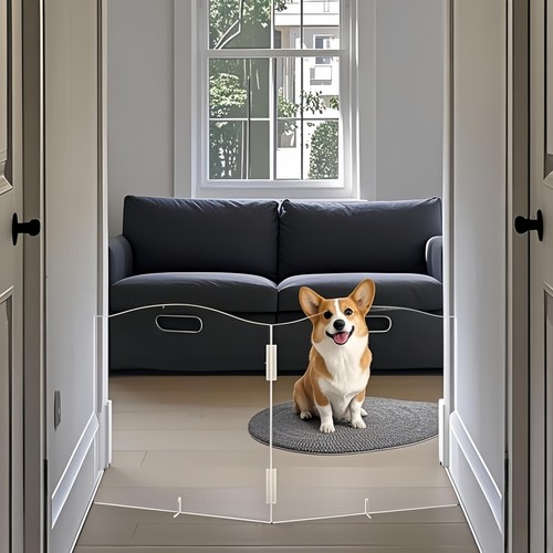 Clear acrylic dog gate for - dog,