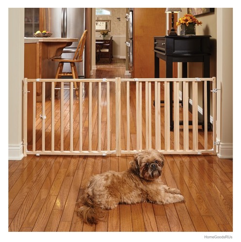 Extra wide wooden pet gate - pet,