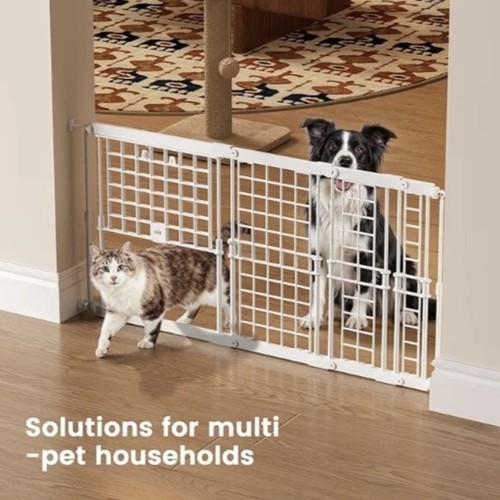 Adjustable dog gate door - w/,