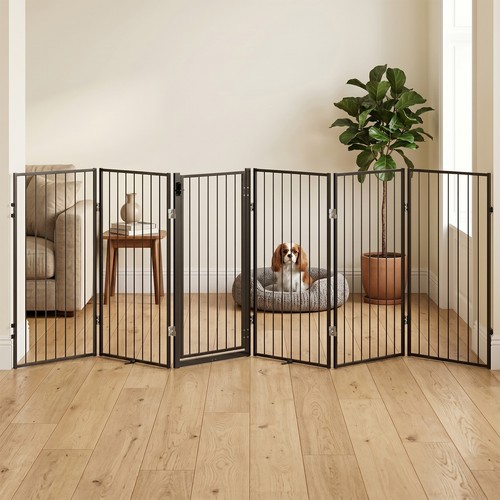 Folding pet gate 6panels - gate, 4-6panels