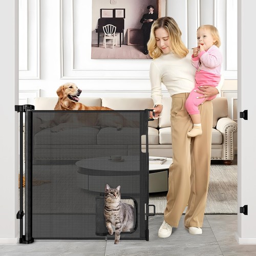 Retractable baby gates with - baby,