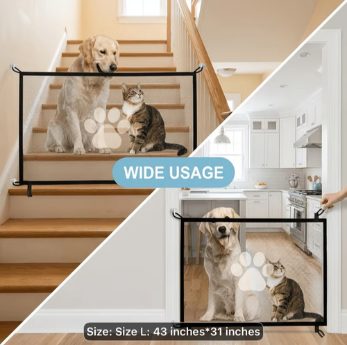 Expandable pet gate for dogs - gate, &