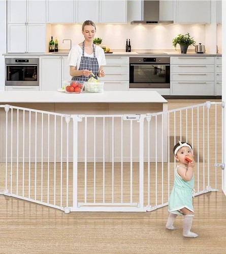 Extra wide pet dog gate - 80",