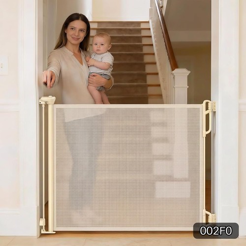 Retractable baby gate - retractable, mesh