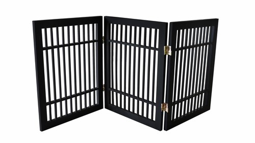 Freestanding wooden dog gate - freestanding,