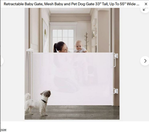 Retractable baby gate mesh - retractable,