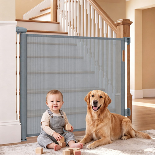 Retractable baby safety gate - retractable,