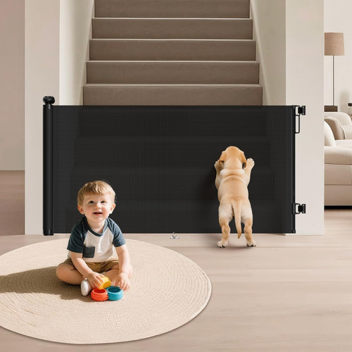 Retractable baby gate for - baby,