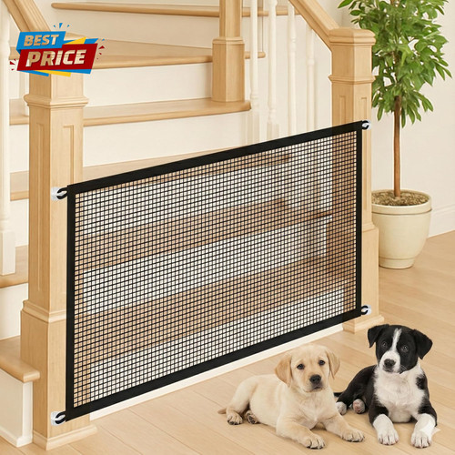 Pet gate mesh no drill - gate,