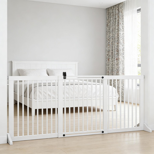 Freestanding pet gate for - pet,