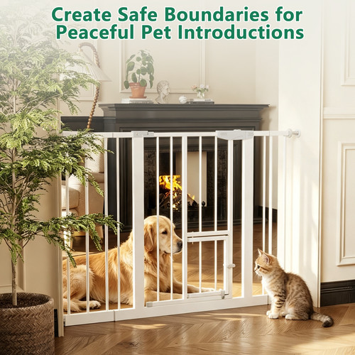 Baby safety gate - safety, cat