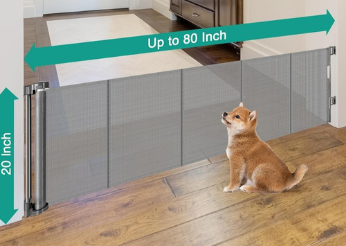 Retractable dog gate wide - retractable,